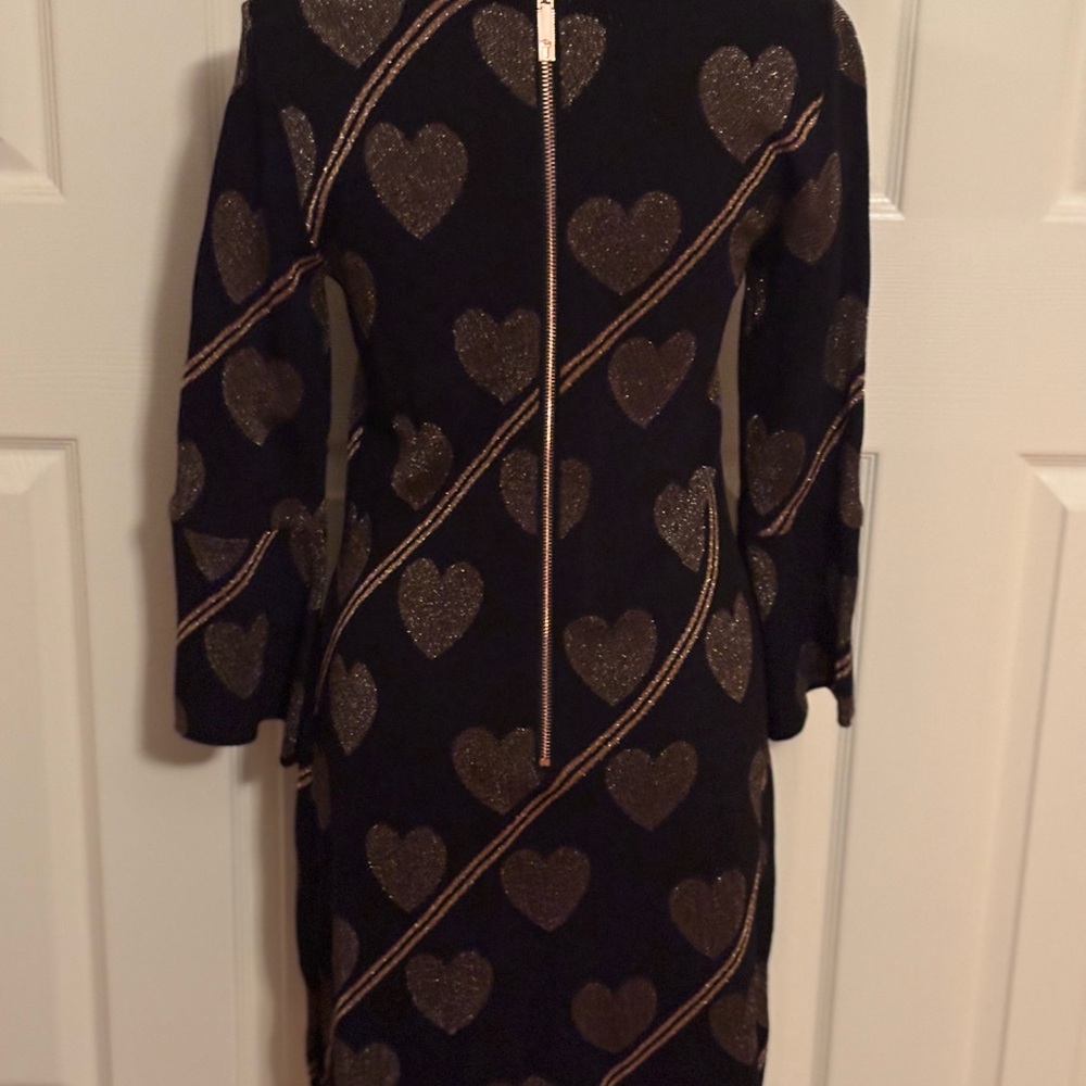 TED BAKER UZENIAA JOYOUS HEART KNIT DRESS SIZE 2 - Picture 5 of 6